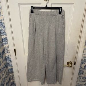 Aerie Gray Wide-Leg Trouser lounge Pants